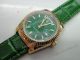 replica Rolex day-date green face green leather strap watch (2)_th.jpg